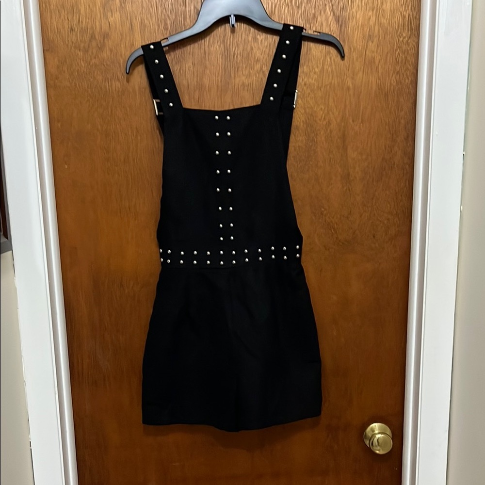 Missguided Black Studded Jumpsuit